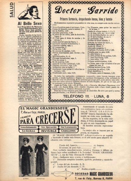 LAMINA V21870: Publicidad Doctor Garrido 