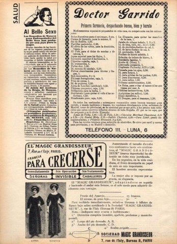 LAMINA V21870: Publicidad Doctor Garrido 