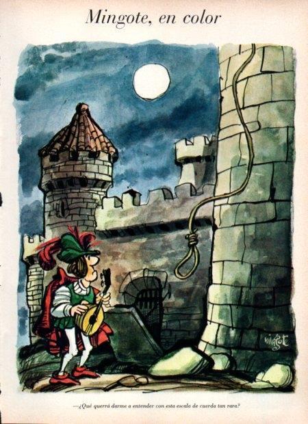 LAMINA V21863: Ilustracion de Mingote en color Blanco y Negro numero 2818
