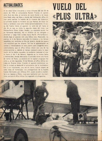 LAMINA V21854: Ramon Franco a bordo del hidroavion Plus Ultra