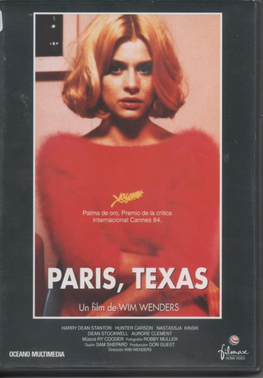 DVD E00458: DVD Paris, Texas