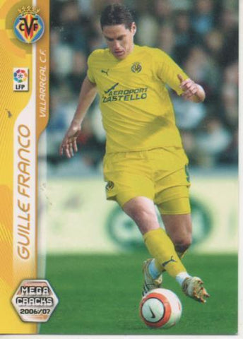 Cromo E004200: Trading Card. Mega Cracks 06-07. nº 342 Guille Franco. Delantero. Villarreal C.F.