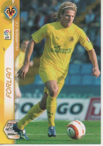 Cromo E004199: Trading Card. Mega Cracks 06-07. nº 341 Forlan. Delantero. Villarreal C.F.