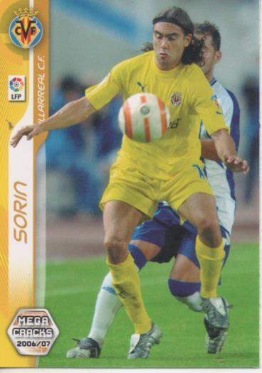 Cromo E004194: Trading Card. Mega Cracks 06-07. nº 337 Sorin. Medio. Villarreal C.F.