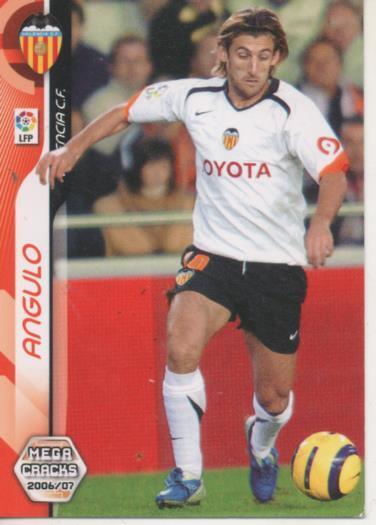 Cromo E004189: Trading Card. Mega Cracks 06-07. nº 319 Angulo. Medio. Valencia C.F.