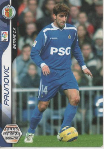 Cromo E004182: Trading Card. Mega Cracks 06-07. nº 142 Paunovic. Delantero. Getafe C.F.