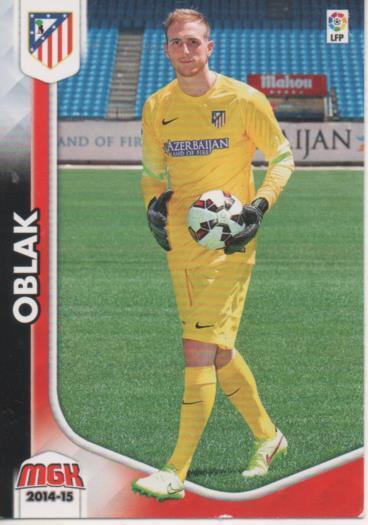 Cromo E004225: Trading Card. MGK 2014-15. nº 464 Oblak. Portero. Atl. Madrid