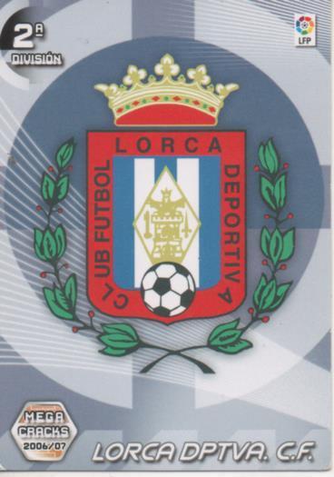 Cromo E004211: Trading Card. Mega Cracks 06-07. Escudo Lorca Dptva. C.F.