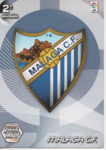 Cromo E004209: Trading Card. Mega Cracks 06-07. bº 417 Escudo Málaga C.F.