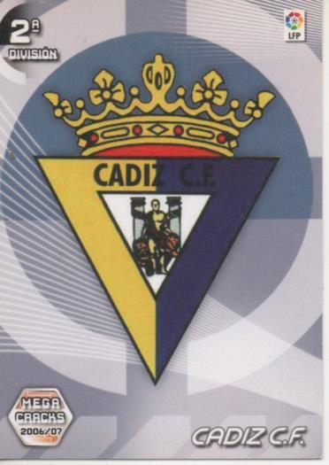 Cromo E004208: Trading Card. Mega Cracks 06-07. nº 416 Escudo Cadiz C.F