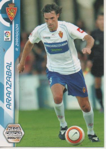 Cromo E004206: Trading Card. Mega Cracks 06-07. nº 351 Aranzabal. Defensa. R. Zaragoza