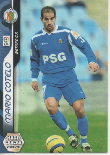 Cromo E004177: Trading Card. Mega Cracks 06-07. nº 138 Mario Cotelo. Medio. Getafe C.F.