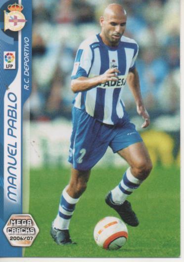 Cromo E004145: Trading Card. Mega Cracks 06-07. nº 93 Manuel Pablo. Defensa. R.C. Deportivo