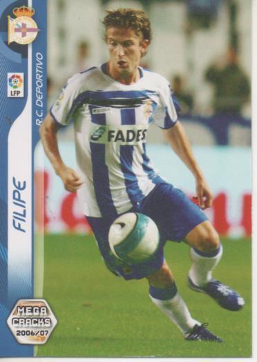 Cromo E004148: Trading Card. Mega Cradks 06-07. nº 95 Bis Filipe. Defensa.R.C. Deportivo