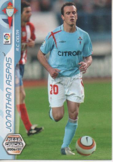 Cromo E004134: Trading Card. Mega Cracks 06-07. nº 82 Jonathan Aspas. Medio. R.C. Celta