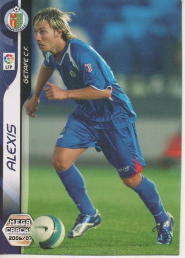 Cromo E004171: Trading Card. Mega Cracks 06-07. nº 133 Alexis. Defensa. Getafe C.F.