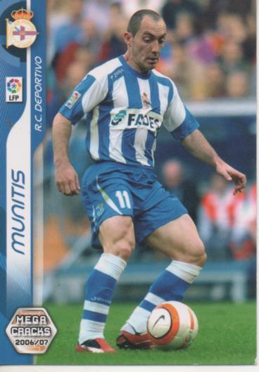 Cromo E004163: Trading Card. Mega Cracks 06-07. nº 108 Munits. Delantero. R.C. Deportivo