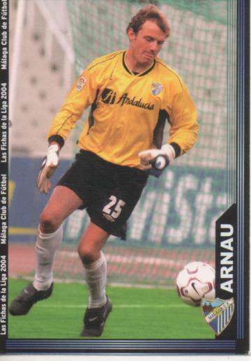 Cromo E004303: Trading Card. Las Fichas de la Liga 2004. nº 328 Arnau. Portero. C.A. de Madrid