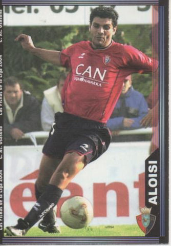 Cromo E004299: Trading Card. Las Fichas de la Liga 2004. nº 290 Aloisi. Delantero. C.A.. Osasuna