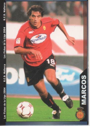 Cromo E004287: Trading Card. Las  fichas de la Liga 2004. nº 230 Marcos. Defensa. R.C.D. Mallorca