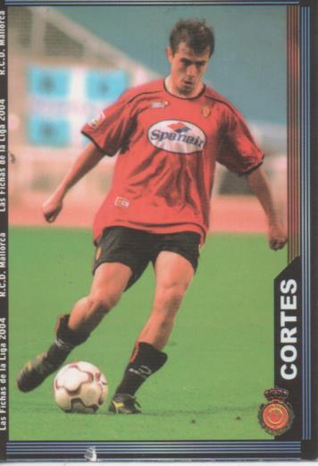 Cromo E004286: Trading Card. Las Fichas de la Liga 2004. nº 226 Cortés. Defensa. R.C.D. Mallorca 