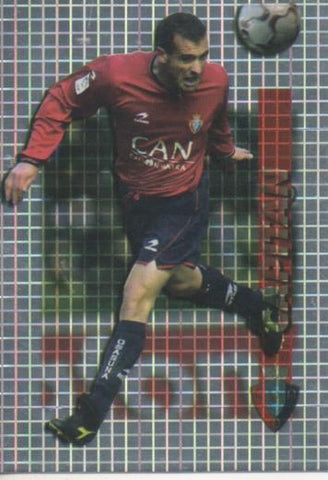 Cromo E004332: Trading Card. Las Fichas de la Liga 2004. nº 297 J. Manuel Mateo Azcona. Capitan. C.A. Osasuna