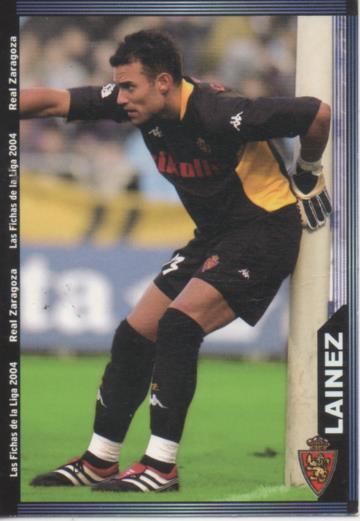 Cromo E004315: Trading Card. Las Fichas de la Liga 2004. nº 490 Lainez. R. Zaragoza