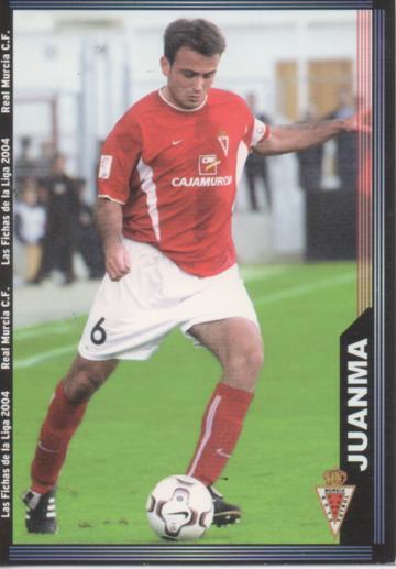 Cromo E004314: Trading Card. Las Fichas de la Liga 2004. nº 466 Juanma. Medio. R.Murcia C.F.