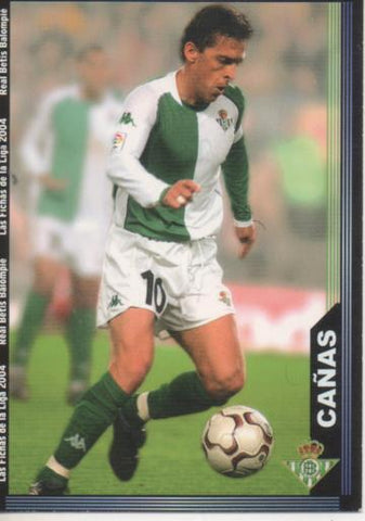 Cromo E004284: Trading Card. Las Fichas de la Liga 2004. nº 203 Cañas. Defensa. R.Betis Balonpié