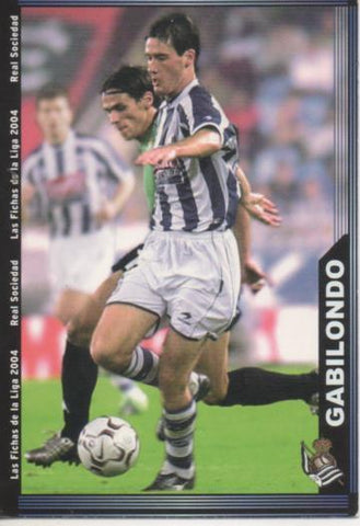 Cromo E004244: Trading Card. Las Fichas de la Liga 2004. nº 42 Gabilondo. Medio. R. Sociedad