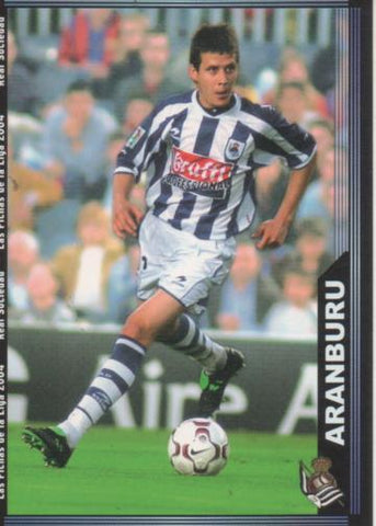 Cromo E004243: Trading Card. Las Fichas de la Liga 2004. nº 38 Aranburru. Medio. R. Sociedad