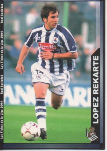 Cromo E004241: Trading Card. Las Fichas de la Liga 2004. nº 33 López Rekarte. Defensa. R. Sociedad