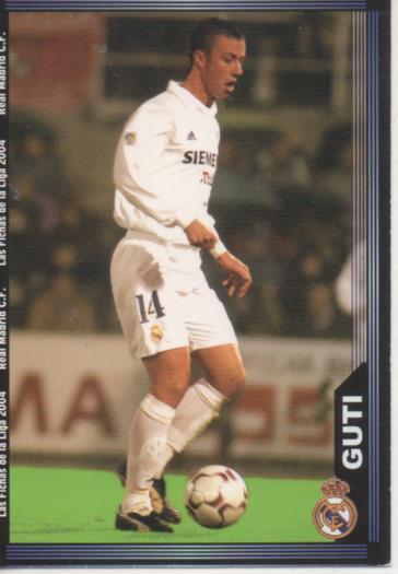 Cromo E004237: Trading Card. Las Fichas dela Liga 2004. nº 18 Guti. Medio. R. Madrid