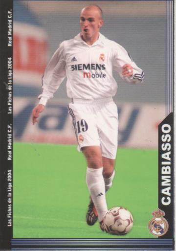 Cromo E004234: Trading Card. Las Fichas de la Liga 2004. nº 11 Cambiasso. Medio. R. Madrid