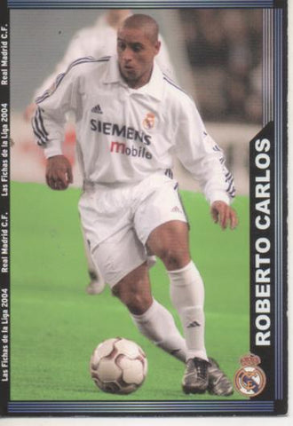 Cromo E004233: Trading Card. Las Fichas de la Liga 2004. nº 9 Roberto Carlos. Defensa. R.Madrid