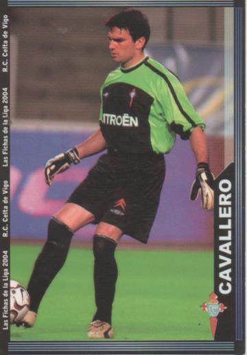 Cromo E004256: Trading Card. Las Fichas de la Liga 2004. nº 85 Caballero. Portero. R.C. Celta de Vigo