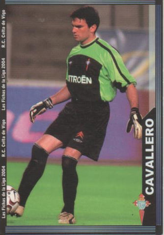 Cromo E004256: Trading Card. Las Fichas de la Liga 2004. nº 85 Caballero. Portero. R.C. Celta de Vigo