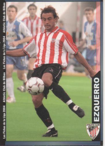 Cromo E004280: Trading Card. Las Fichas de la Liga 2004. nº 181 Ezquerro. Medio. A.C. de Bilbao