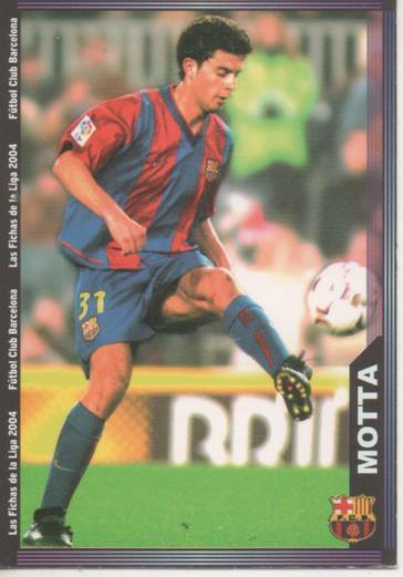 Cromo E004267: Trading Card. Las Fichas de la Liga 2004. nº 149 Motta. Medio. F.C. Barcelona