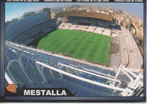 Cromo E004259: Trading Card. Las Fichas de la Liga 2004. nº 110 Mestalla. Valencia C.F.