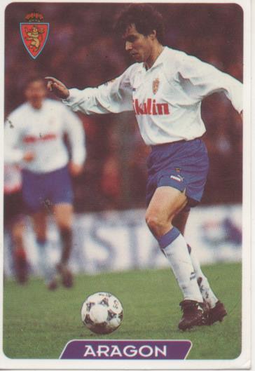 Cromo E003984: Trading Card. Las Fichas de la Liga 95-96. nº 123 Aragon. Centrocampista.R. Zaragoza