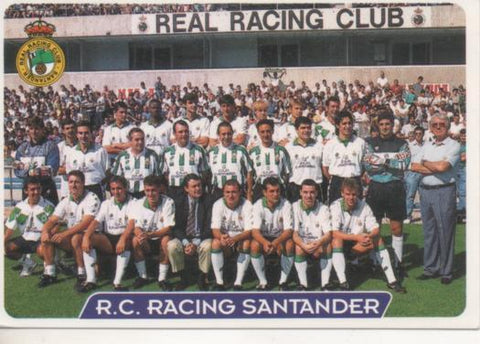 Cromo E003988: Trading Card. Las Fichas de la Liga 95-96. nº 199. R.C. Racing Santander 1913