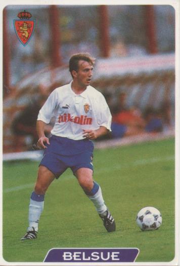 Cromo E003973: Trading Card. Las Fichas de la Liga 95-96. nº 114 Belsue. Defensa. R. Zaragoza