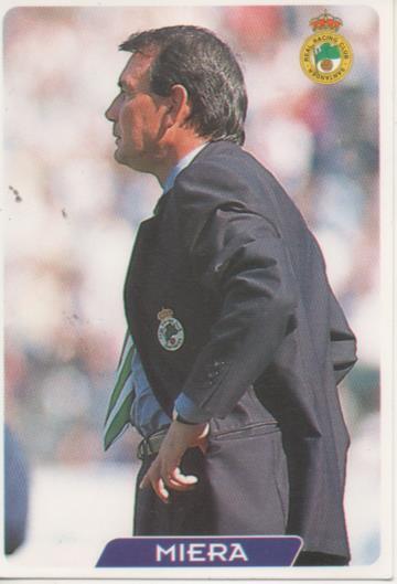 Cromo E003989: Trading Card. Las Fichas de la Liga 95-96. nº 200 Miera. Entrenador R.C. Racing Santander