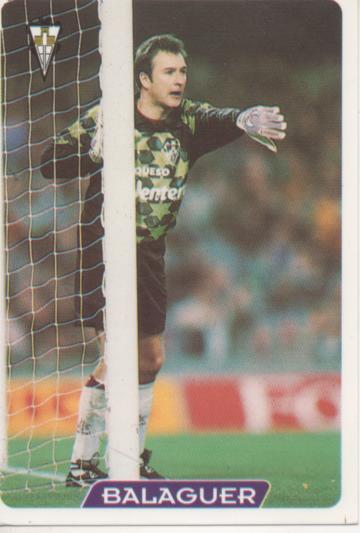 Cromo E004012: Trading Card. Las Fichas de la Liga 95-96. nº 291 Balaguer. Portero. S.D. Albacete