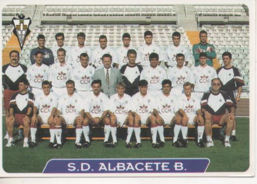 Cromo E004010: Trading Card. Las Fichas de la Liga 95-96. nº 289 S.D. Albacete B 1940