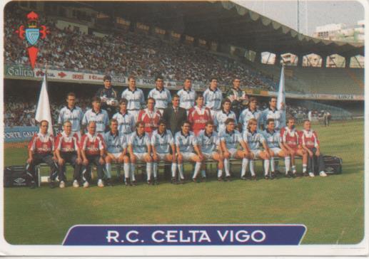 Cromo E004002: Trading Card. Las Fichas de la Liga 95-96. nº 217 R.C. Celta de Vigo 1923