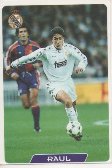 Cromo E003929: Trading Card. Las Fichas de la Liga 95-96, nº 16 Raul. Delantero.R.Madrid