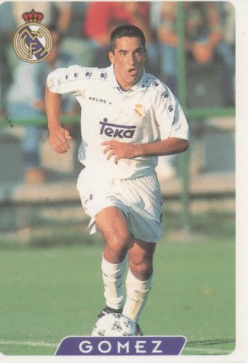 Cromo E003928: Trading Card. Las Fichas de la Liga 95-96, nº 15 Gomez. Centrocampista. R. Madrid