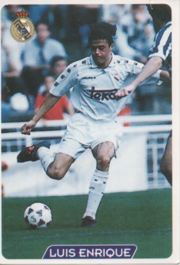 Cromo E003925: Trading Card. Las Fichas de la Liga 95-96, nº 13 Luis Enrique. Delantero. R. Madrid